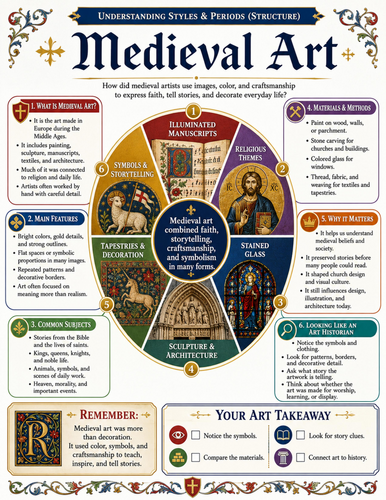 Medieval Art I Educational Poster I Classroom Decor