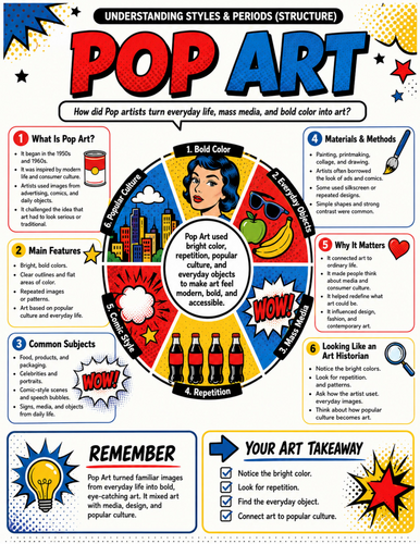 Pop Art I Educational Poster I Classroom Decor