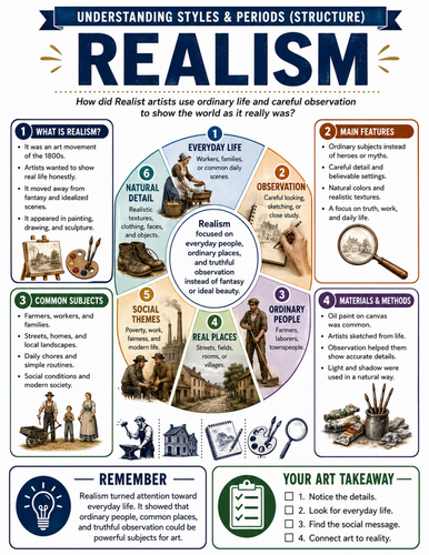 Realism I Educational Poster I Classroom Decor