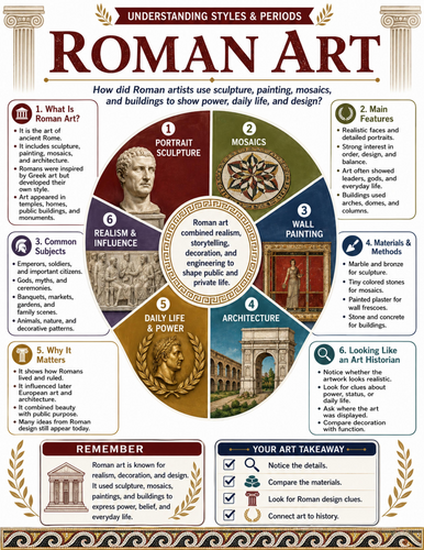 Roman Art I Educational Poster I Classroom Decor