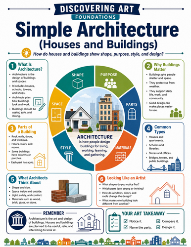 Simple Architecture I Educational Poster I Classroom Decor