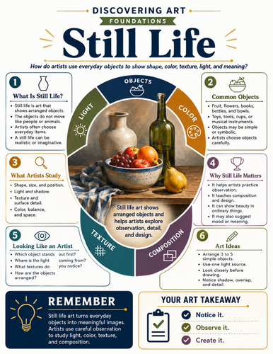 Still Life I Educational Poster I Classroom Decor