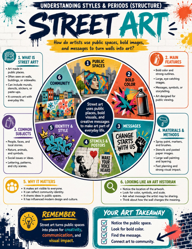 Street Art I Educational Poster I Classroom Decor