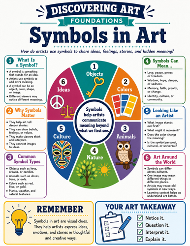 Symbols in Art I Educational Poster I Classroom Decor