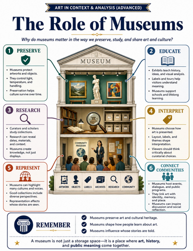 The Role of Museums I Educational Poster I Classroom Decor