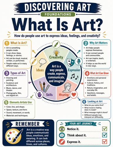 What is Art I Educational Poster I Classroom Decor