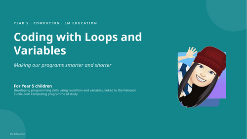 Coding with Loops and Variables | Year 5 Computing PowerPoint Lesson