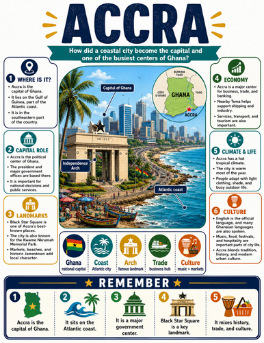 Accra I Educational Poster I Classroom Decor