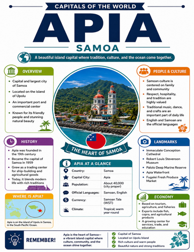 Apia I Educational Poster I Classroom Decor