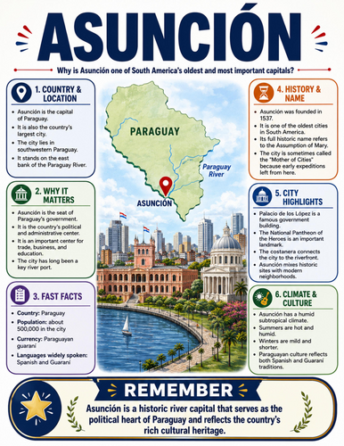 Asunción I Educational Poster I Classroom Decor