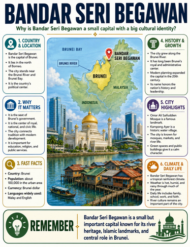 Bandar Seri Begawan I Educational Poster I Classroom Decor