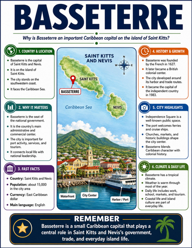 Basseterre I Educational Poster I Classroom Decor
