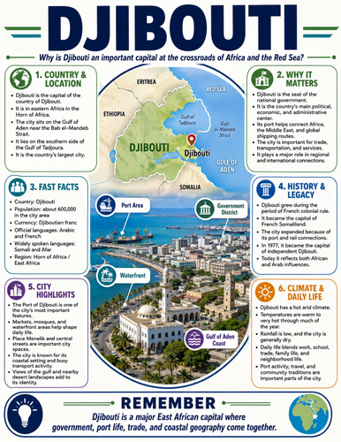Djibouti I Educational Poster I Classroom Decor