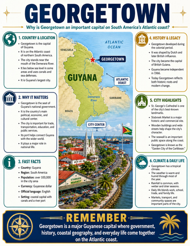 Georgetown I Educational Poster I Classroom Decor