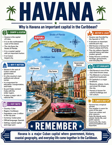 Havana I Educational Poster I Classroom Decor