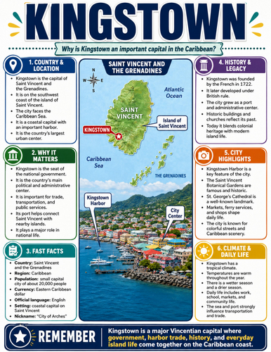 Kingstown I Educational Poster I Classroom Decor