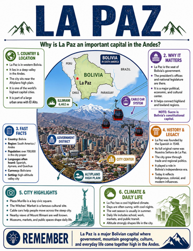 La Paz I Educational Poster I Classroom Decor