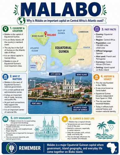 Malabo I Educational Poster I Classroom Decor