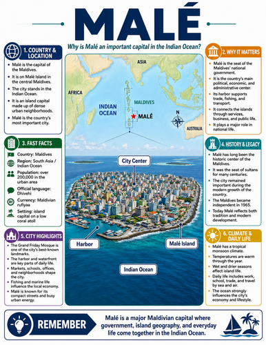 Malé I Educational Poster I Classroom Decor