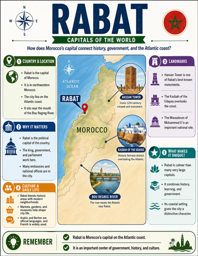 Rabat I Educational Poster I Classroom Decor