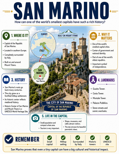 San Marino I Educational Poster I Classroom Decor