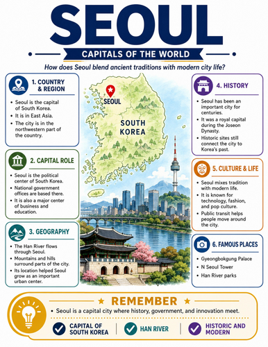Seoul I Educational Poster I Classroom Decor