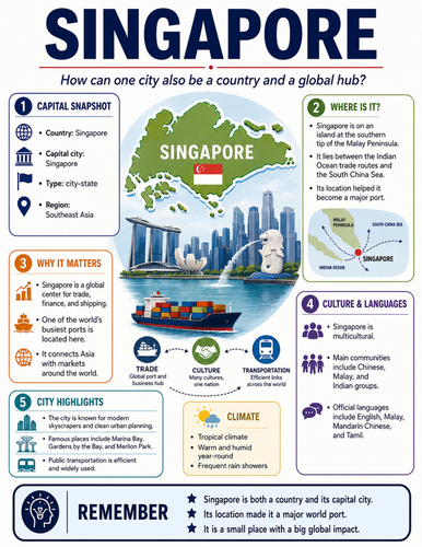 Singapore I Educational Poster I Classroom Decor