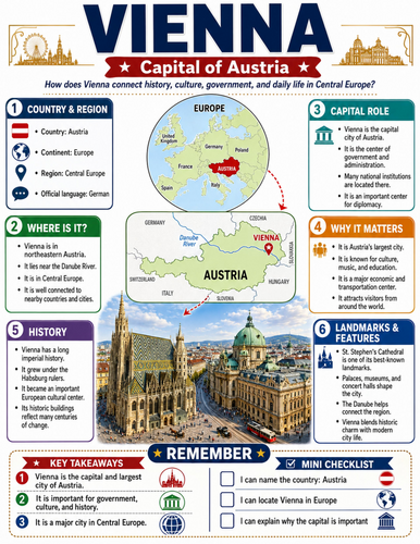 Vienna I Educational Poster I Classroom Decor