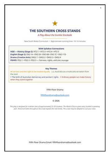 The Southern Cross Stands | Eureka Stockade Classroom Play | Australian History