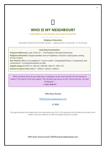 Who Is My Neighbour? | Good Samaritan Classroom Play | Bible Story Drama