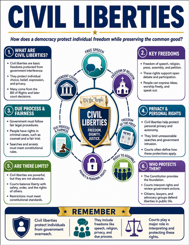 Civil Liberties I Educational Poster