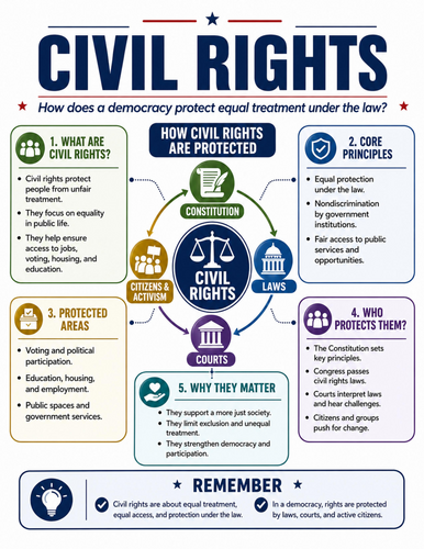 Civil Rights I Educational Poster