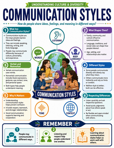 Communication Styles I Educational Poster
