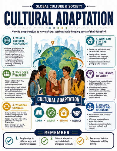 Cultural Adaptation I Educational Poster