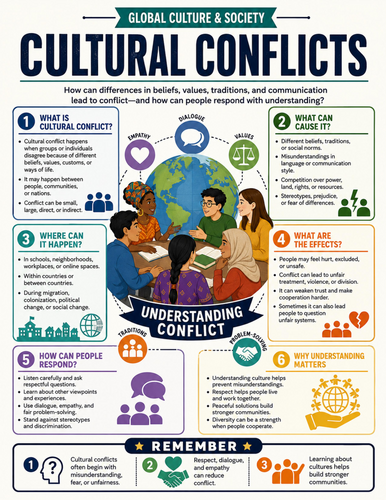 Cultural Conflicts I Educational Poster