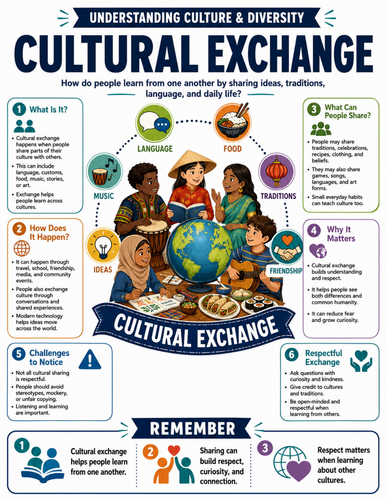 Cultural Exchange I Educational Poster