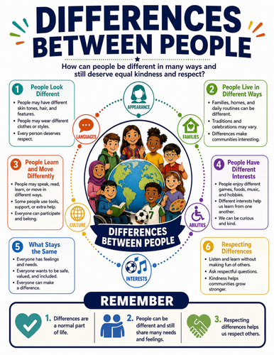 Differences Between People I Educational Poster