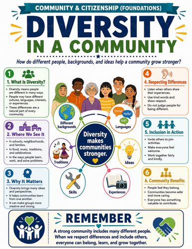 Diversity in a Community I Educational Poster