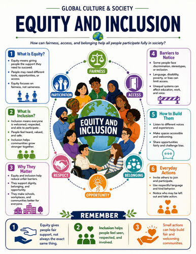 Equity and Inclusion I Educational Poster