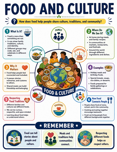 Food and Culture I Educational Poster