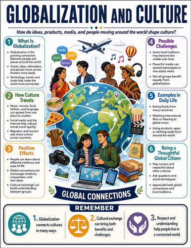 Globalization and Culture I Educational Poster