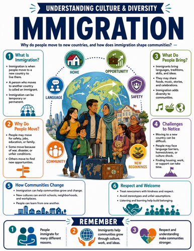 Immigration I Educational Poster