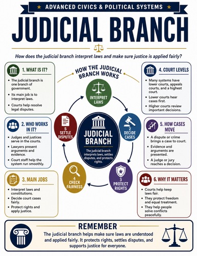 Judicial Branch I Educational Poster