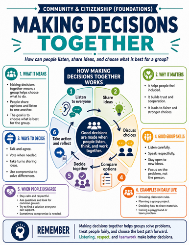 Making Decisions Together I Educational Poster