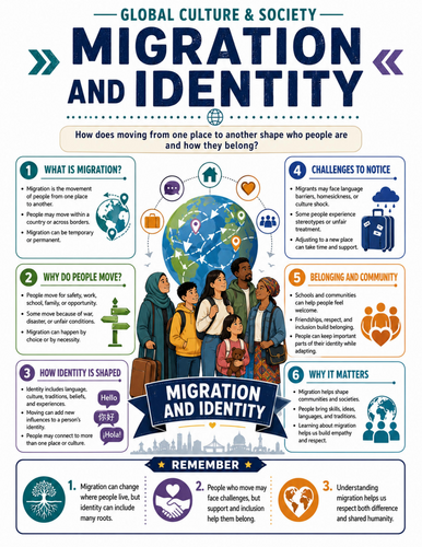 Migration and Identity I Educational Poster