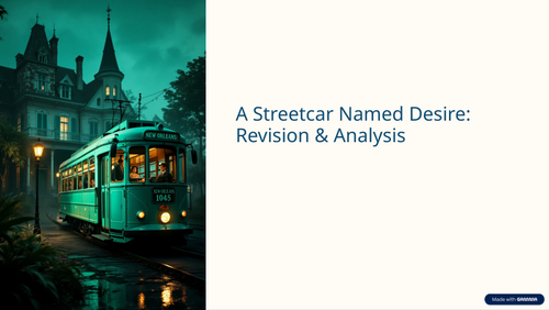 A Streetcar - Revision