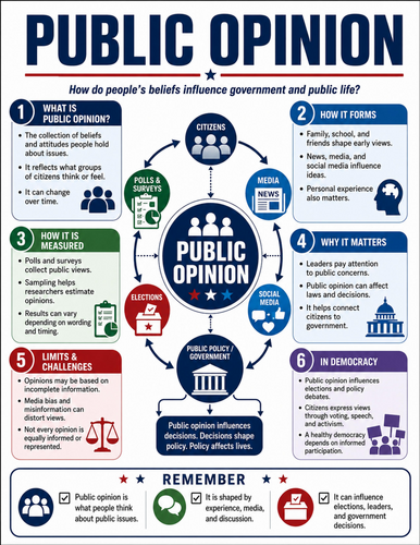 Public Opinion I Educational Poster
