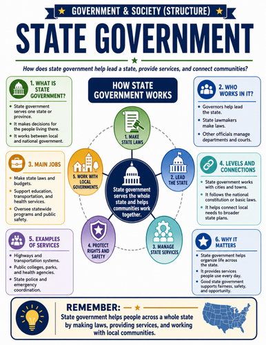 State Government I Educational Poster