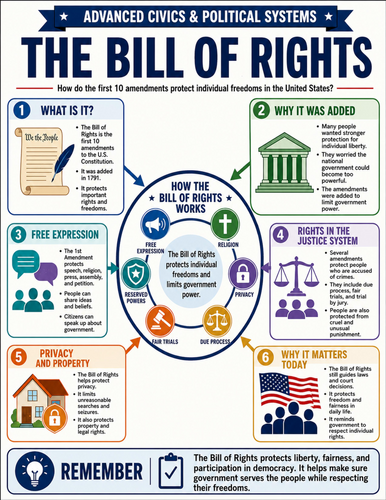 The Bill of Rights I Educational Poster