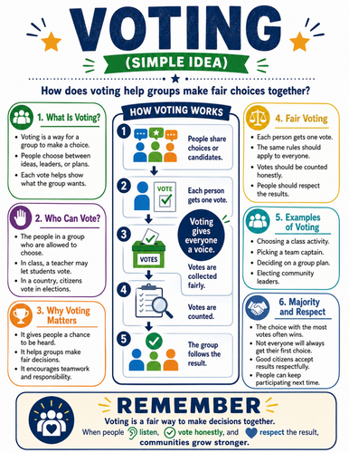 Voting I Educational Poster